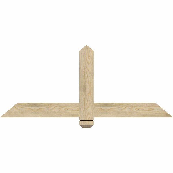 Ekena Millwork Eugene Rough Sawn Timber Gable Bracket, Douglas Fir, 48"W x 20"H x 2"D x 4"F, 10/12 Pitch GBW048X20X0204EUG00RDF - main